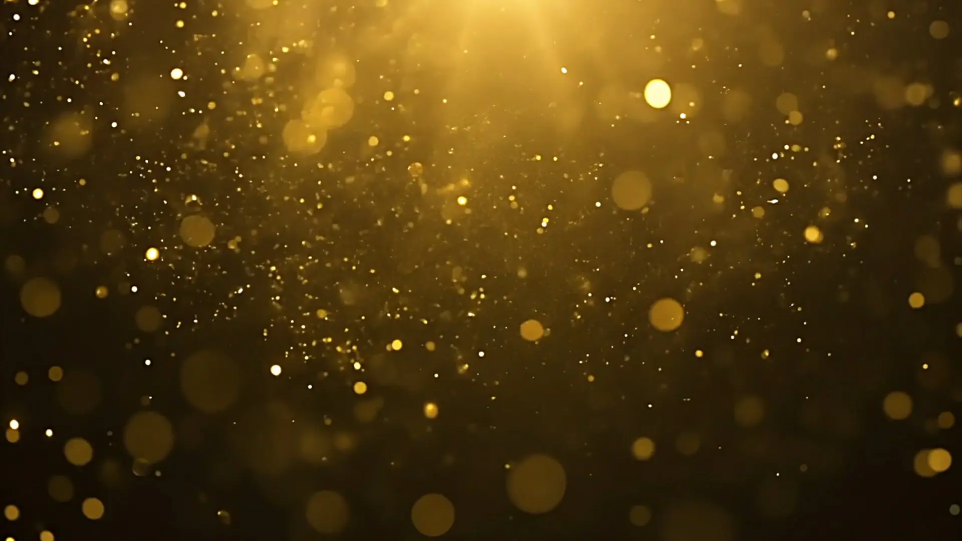 Golden Bokeh Particles Overlay for Luxury Intros